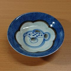 美濃焼 かわいいフグの深皿