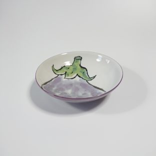 京野菜浅鉢（小）　なす