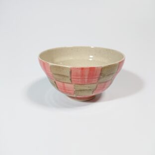 刷毛市松軽量飯碗（小）