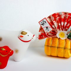 今年のお正月は美濃焼・織部の角皿にスーパー食材を並べた簡易おせちです