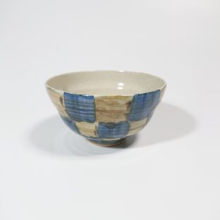 刷毛市松軽量飯碗（大）