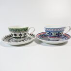 Pottery field　クラシカルフラワーコーヒー碗皿